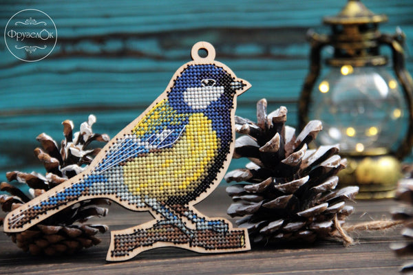 DIY Cross stitch kit on wood