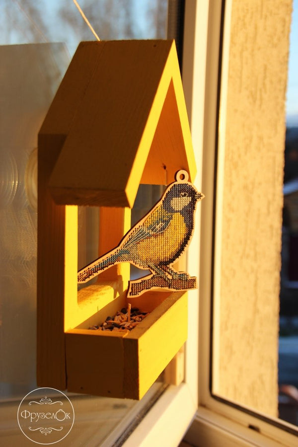 DIY Cross stitch kit on wood