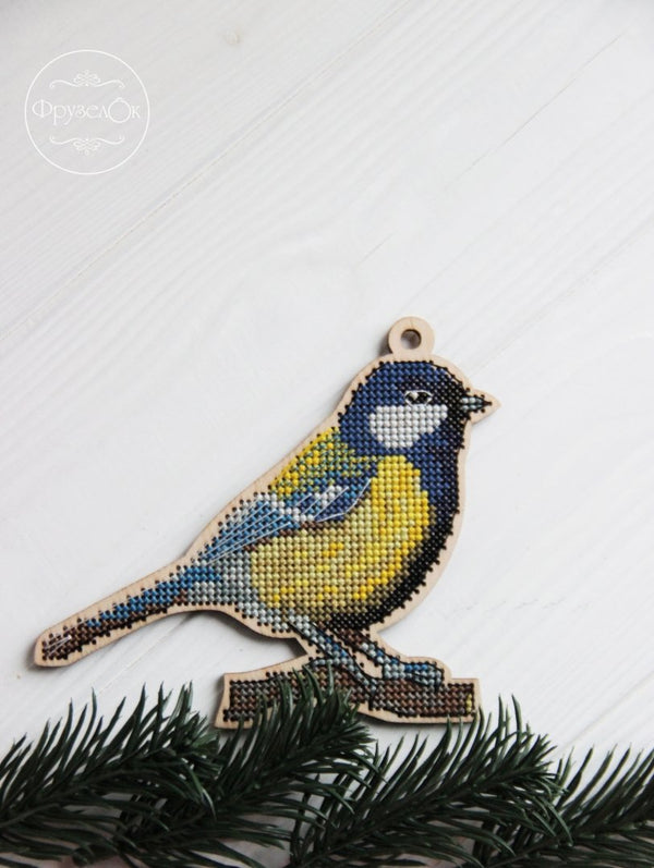 DIY Cross stitch kit on wood