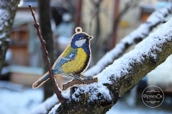 DIY Cross stitch kit on wood