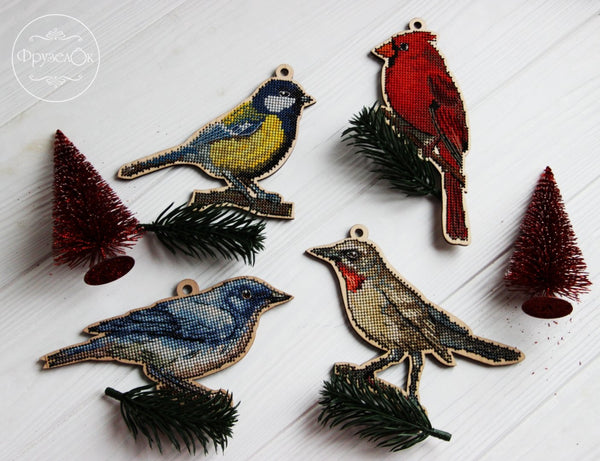 DIY Cross stitch kit on wood