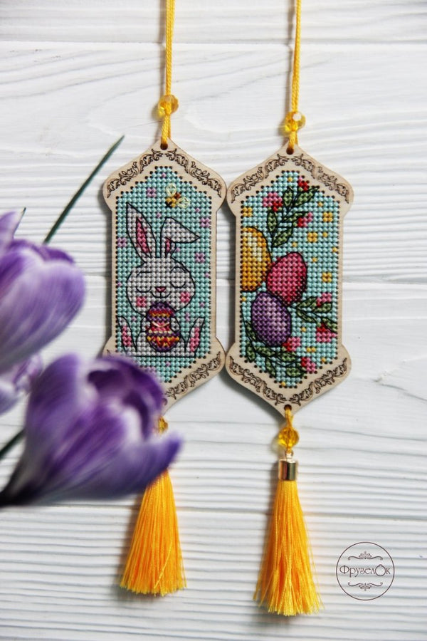 DIY Cross stitch kit on wood