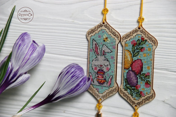 DIY Cross stitch kit on wood