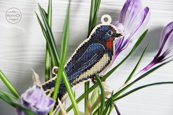 DIY Cross stitch kit on wood