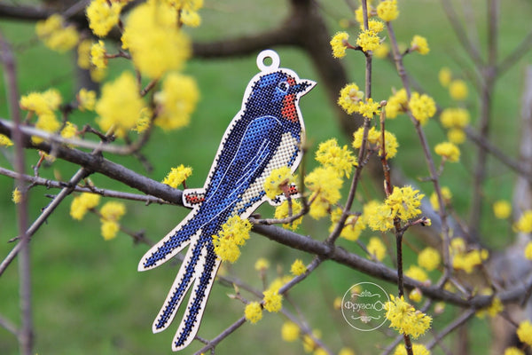 DIY Cross stitch kit on wood