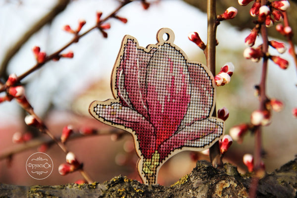 DIY Cross stitch kit on wood