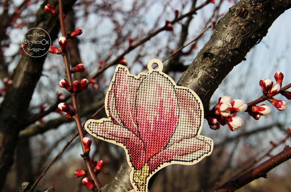 DIY Cross stitch kit on wood