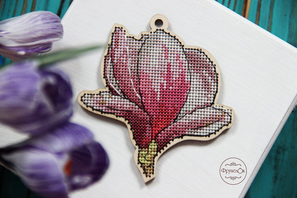 DIY Cross stitch kit on wood