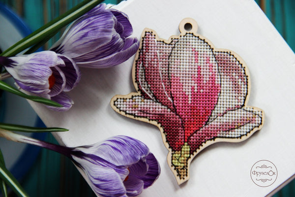 DIY Cross stitch kit on wood