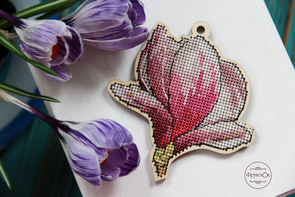 DIY Cross stitch kit on wood