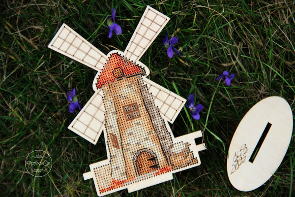 DIY Cross stitch kit on wood