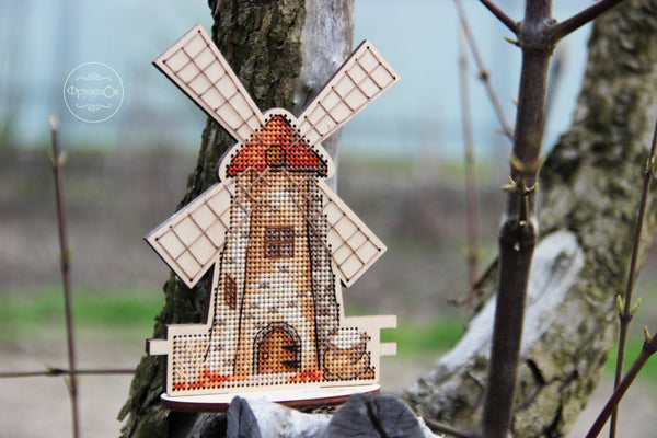 DIY Cross stitch kit on wood