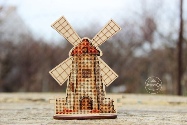 DIY Cross stitch kit on wood