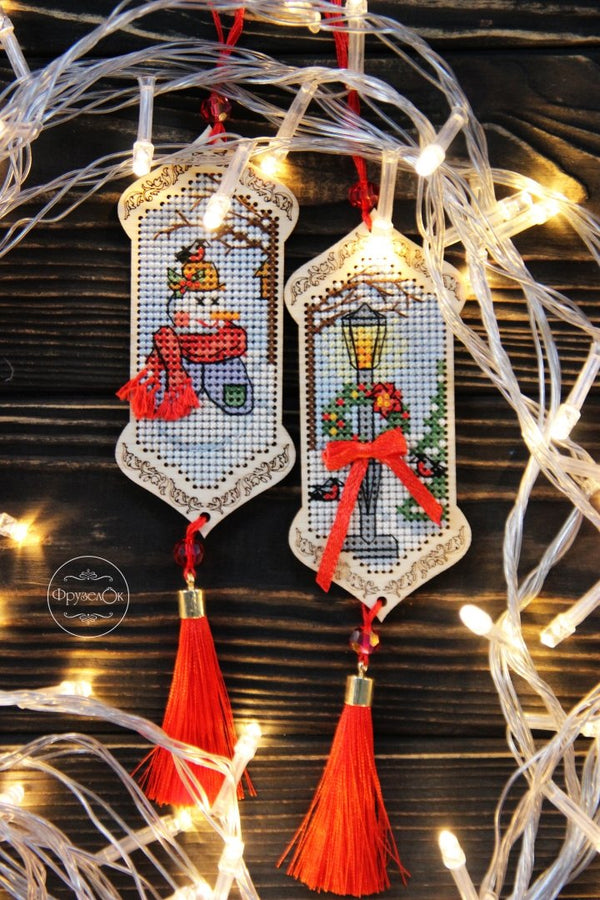 DIY Cross stitch kit on wood