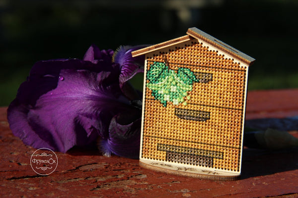 DIY Cross stitch kit on wood