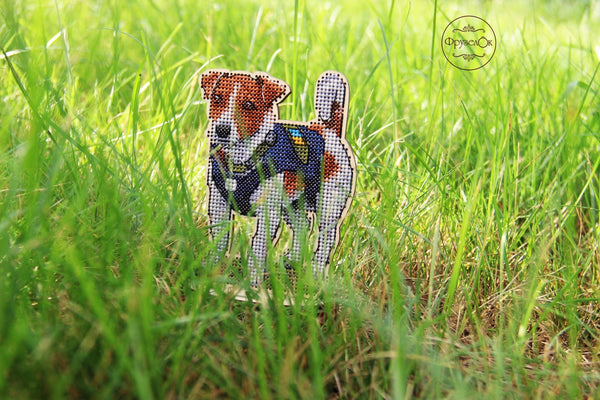 DIY Cross stitch kit on wood