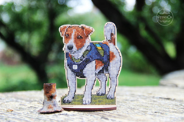 DIY Cross stitch kit on wood