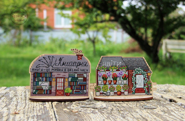 DIY Cross stitch kit on wood