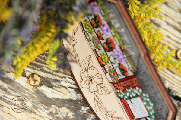 DIY Cross stitch kit on wood