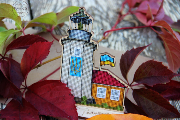 DIY Cross stitch kit on wood