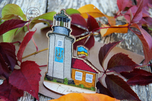 DIY Cross stitch kit on wood