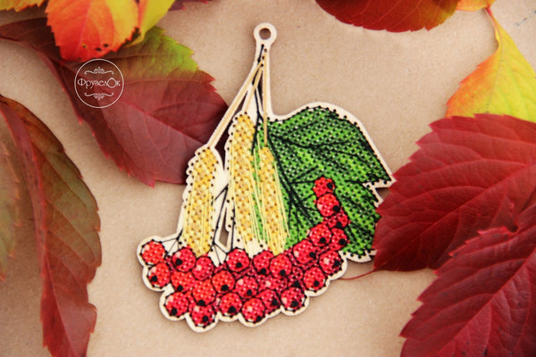 DIY Cross stitch kit on wood