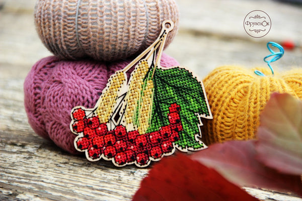 DIY Cross stitch kit on wood