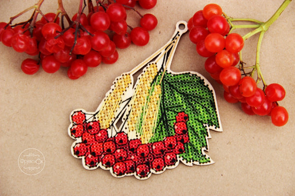 DIY Cross stitch kit on wood