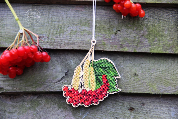 DIY Cross stitch kit on wood