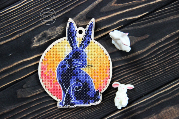 DIY Cross stitch kit on wood