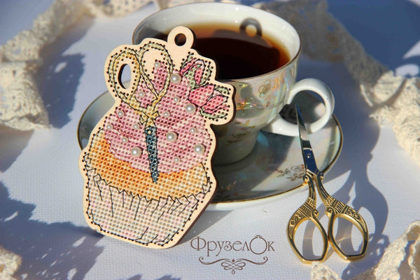 DIY Cross stitch kit on wood