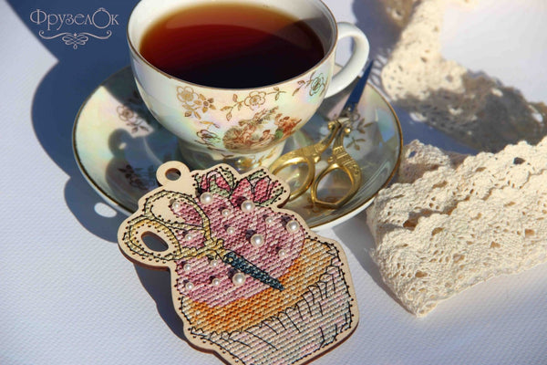 DIY Cross stitch kit on wood