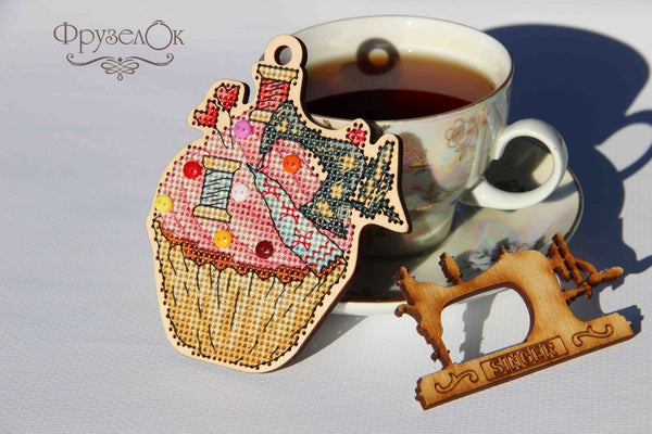 DIY Cross stitch kit on wood