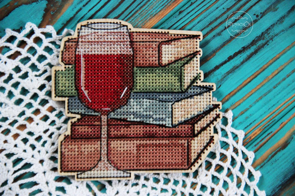 DIY Cross stitch kit on wood