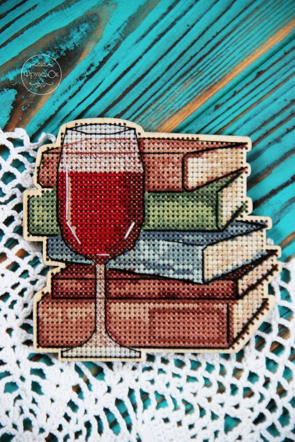 DIY Cross stitch kit on wood