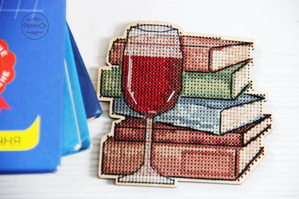 DIY Cross stitch kit on wood