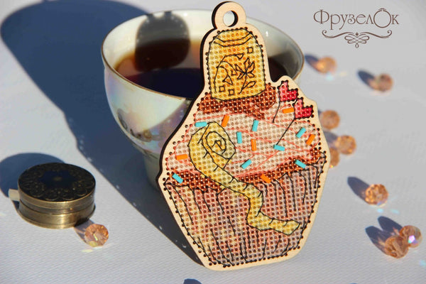 DIY Cross stitch kit on wood