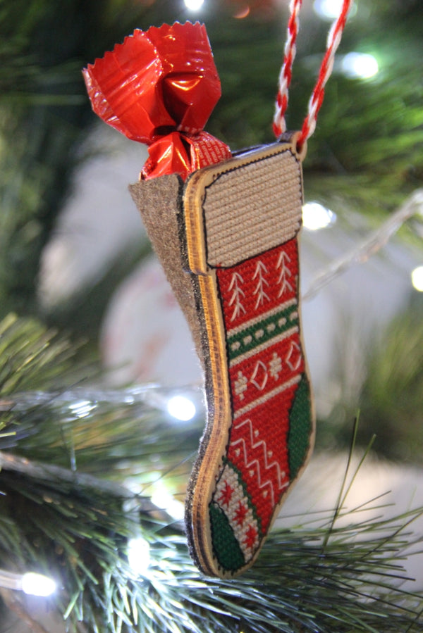 DIY Cross stitch kit on wood