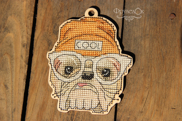 DIY Cross stitch kit on wood