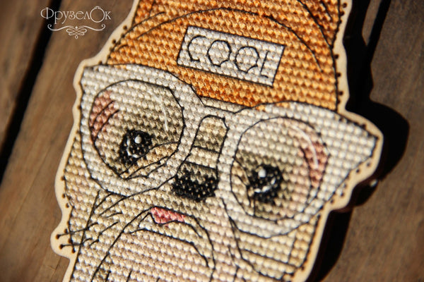 DIY Cross stitch kit on wood