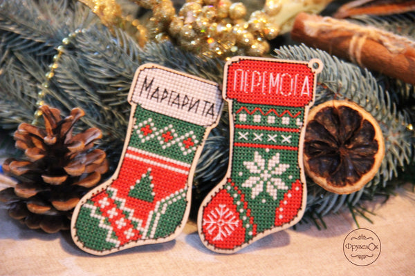 DIY Cross stitch kit on wood