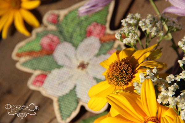 DIY Cross stitch kit on wood