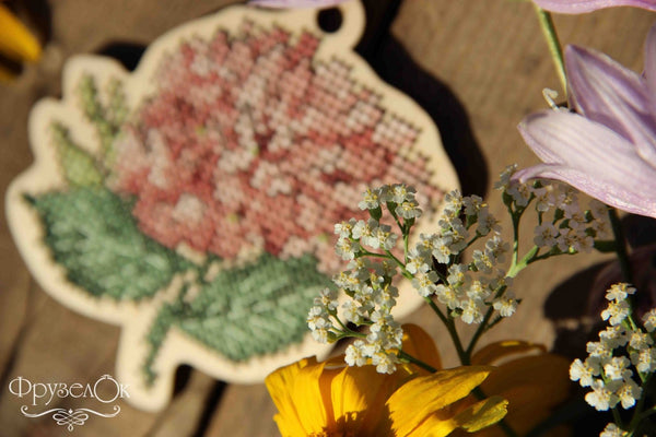 DIY Cross stitch kit on wood