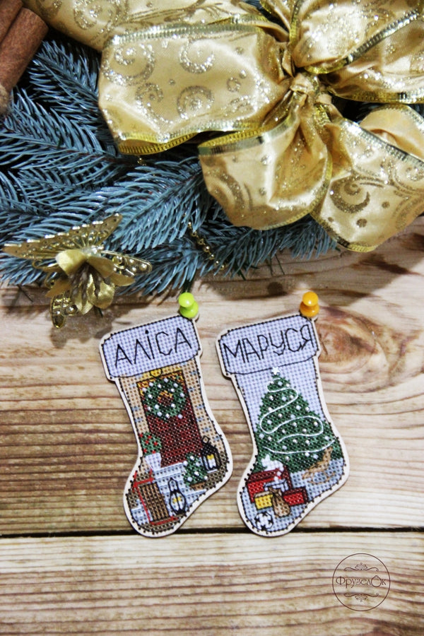 DIY Cross stitch kit on wood