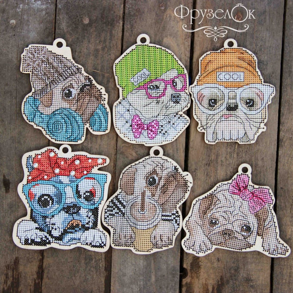 DIY Cross stitch kit on wood