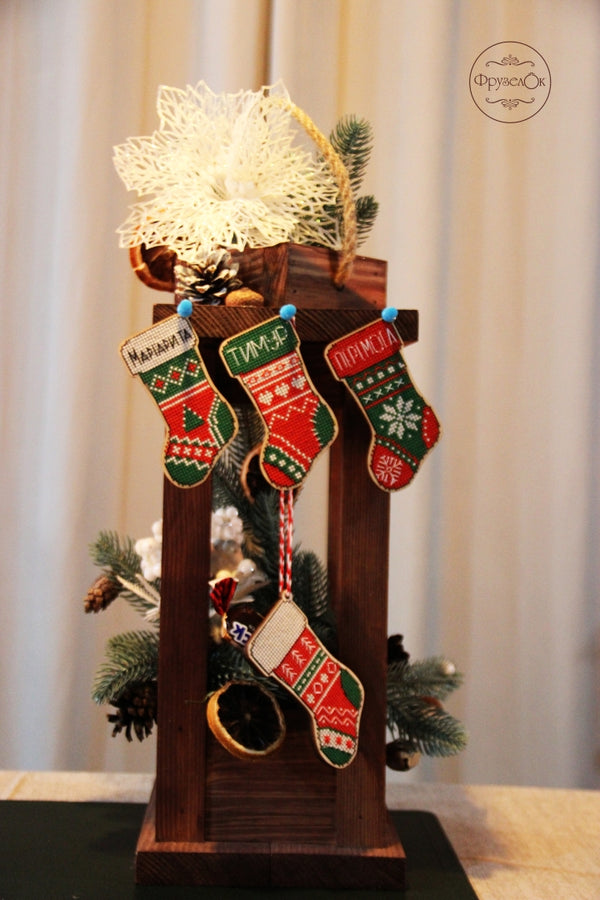 DIY Cross stitch kit on wood