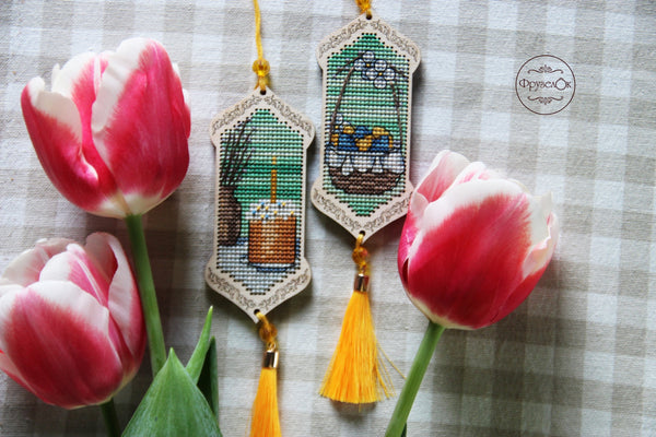 DIY Cross stitch kit on wood