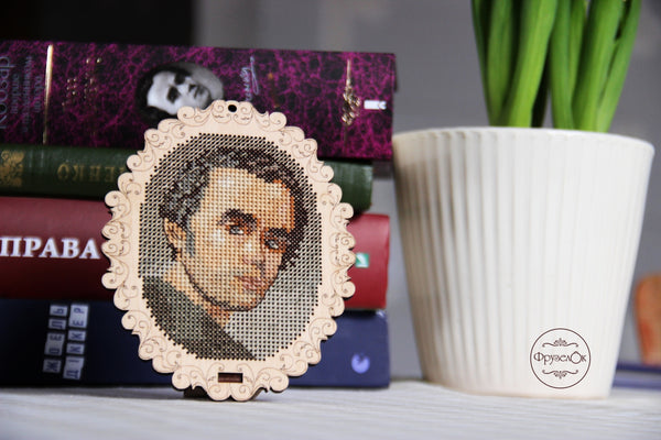 DIY Cross stitch kit on wood