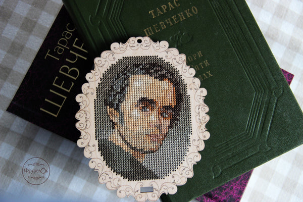 DIY Cross stitch kit on wood