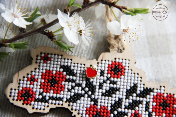 DIY Cross stitch kit on wood